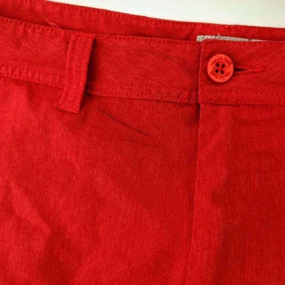 TravisMathew Shorts Mens 38 Red Performance Golf Chino Flat Front Stretch *READ*